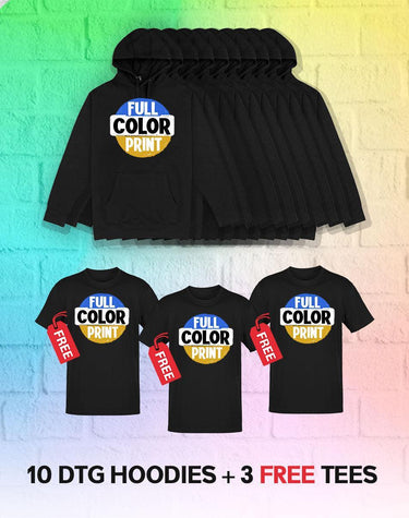 10 DTG Hoodies + 3 Free T-Shirts - Constantly Create Shop